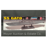 New Lingberg SS Gato Plastic Submarine Model Kit, 1/240 Scale, Sealed in Plastic, with Original Box