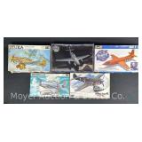 (5) Revell Plastic Model Plane Kits, 1/32 Scale, with Original Boxes