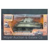 Elite Forces US M4A3 Sherman 1:18 Scale Plastic Tank Model, Appears Opened/Incomplete
