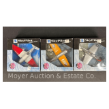 (3) New Ray SkyPilot Die Cast Planes, with Original Boxes