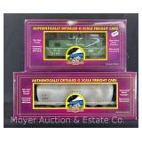 MTH Caboose and Covered Hopper, with Original Boxes