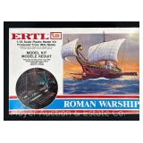 ERTL Roman Warship Plastic Model Kit, 1/45 Scale, with Original Box