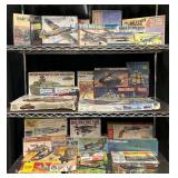 Large Group of Asst. Plastic Model Kits, FOR PARTS, Incomplete