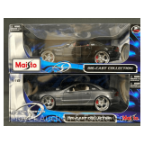 (2) Maisto Special Edition 1:18 Scale Die-Cast Mercedes-Benz SL55 AMG Models, in Original Boxes