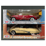 (2) MotorMax 1:18 Scale Buick Die-Cast Models, with Original Boxes