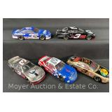 (5) Dale Earnhardt Nascar Die-Cast Cars, 9" Long