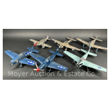 (4) Balsa Wood and (2) Plastic Plane Models, 14”-17' Wingspan