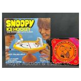 Snoopy Ice Hockey Snap Together Model Kit and Love is Walking Hand in Hand Book