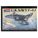 Monogram US Navy F-4J Plastic Model Kit, 1/48 Scale, with Plastic Model Kit