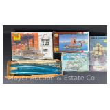 (5) Asst. Plastic Ship Model Kits, Asst. Scales, with Original Boxes