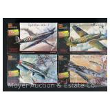 (4) Pegasus Hobbies Plastic Model Plane Kits, 1/48 Scale, 1 Sealed in Plastic, with Original Boxes