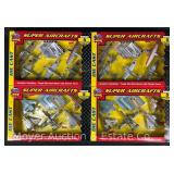 (4) Fast Lane Die-Cast Super Aircrafts 5 Packs, in Original Boxes