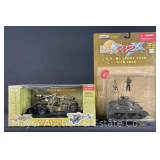 21st Century Howitzer U.S. Heavy Artillery and M5 Light Tank Plastic Model, 1:32 Scale, in Original Packages