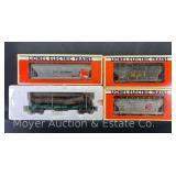 (4) Lionel Freight Cars, 3 with Original Boxes