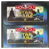 (2) Parker Brothers Star Wars Monopoly Games, with Original Boxes