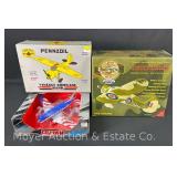 (3) Airplane Coin Banks, with Original Boxes