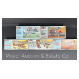 (5) Monogram Plastic Model Plane Kits, Asst. Scales, with Original Boxes