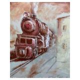 "Keystone Giant" by John Schweikhard Oil on Canvas, Artist Signed, Unframed 20"x16"