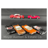 (6) Asst. Die-Cast Cars, 7"-9" Long