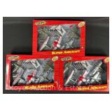 (3) Fast Lane Die-Cast Super Aircraft 5 Packs, in Original Boxes