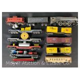 Group of Asst. S Gauge, Silver Bullet Locomotive, Freight Cars, Etc.