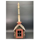 Large Country Decorative Wood Birdhouse, 43"h