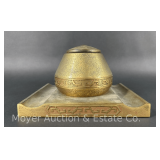 Silvercrest Bronze Humidor, Marked 52216 on Base, 8.5"w
