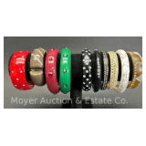 Group of Vintage Rhinestone Bangle Bracelets
