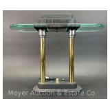 Postmodern Robert Sonneman Style Halogen Desk Lamp, 15"h