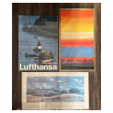 (3) Framed Prints and Posters, 33"x24" - 22"x40" Overall