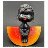 Black Americana Souvenir Bobblehead and Coin Bank, 6.5"h