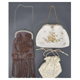(3) Beaded Purses