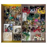 Group of Costume Jewelry Earrings, Clip On and Regular