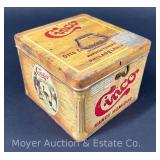 Cinco Handy Humidor Advertising Tin, 4"h