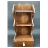 Decorative Shelf, Single Drawer with Enamel Pull, 10"w x 22"h
