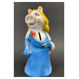 Miss Peggy Ceramic Coin Bank, 8"h