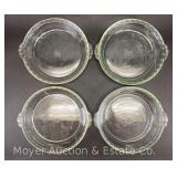 (4) Pyrex 9.5" Pie Plates