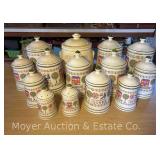 Group of Kitchen Canisters, 5"-10"h