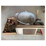 Bottle Openers, Coal Scuttle, Wash Boards, Collectibles, Etc.