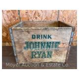 Johnnie Ryan Wood Crate, 16.5"x12"x12"h