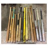 (15) Baseball Bats, Metal and Wood
