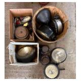 Group of Antique Automobile Lights, Parts, Heaters, Etc.
