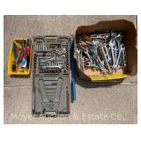 Group of Wrenchs, Sockets, Hand Tools, Etc.