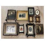Group of Framed Black and White Photos, 6.5"x4.5" - 13"x15"