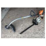 Echo GT-225 Curved Shaft Weed Trimmer and HC-150 Hedge Trimmer, Both Turn Over