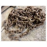 Tow Chain, Hooks on Both Ends, 250" Long