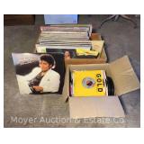 Group of Record Albums and 45s
