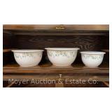 Corelle Coordinates 3pc. Mixing Bowl Set, "Callaway Ivy" Pattern