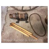 Belt Drive Ladder Rung Tenon Cutter, Antique