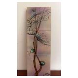 Carlos Vizeu (1925-2012) Ceramic Tile Artwork, Dated 1974, 18"x6"
